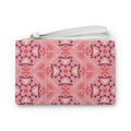 Floral Pink Mosaic Clutch Bag — Boho Patterned Wristlet for Everyday & Gifts