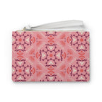 Floral Pink Mosaic Clutch Bag — Boho Patterned Wristlet for Everyday & Gifts