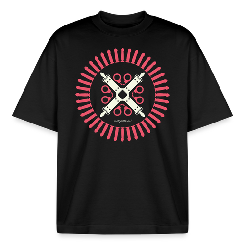 Boxy Heavyweight Unisex Organic T-Shirt von Stanley/Stella - Schwarz