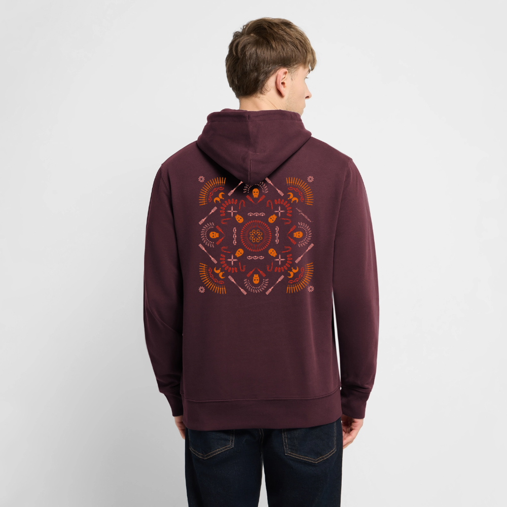 Unisex Organic Hoodie - Maroon