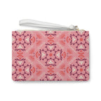 Floral Pink Mosaic Clutch Bag — Boho Patterned Wristlet for Everyday & Gifts