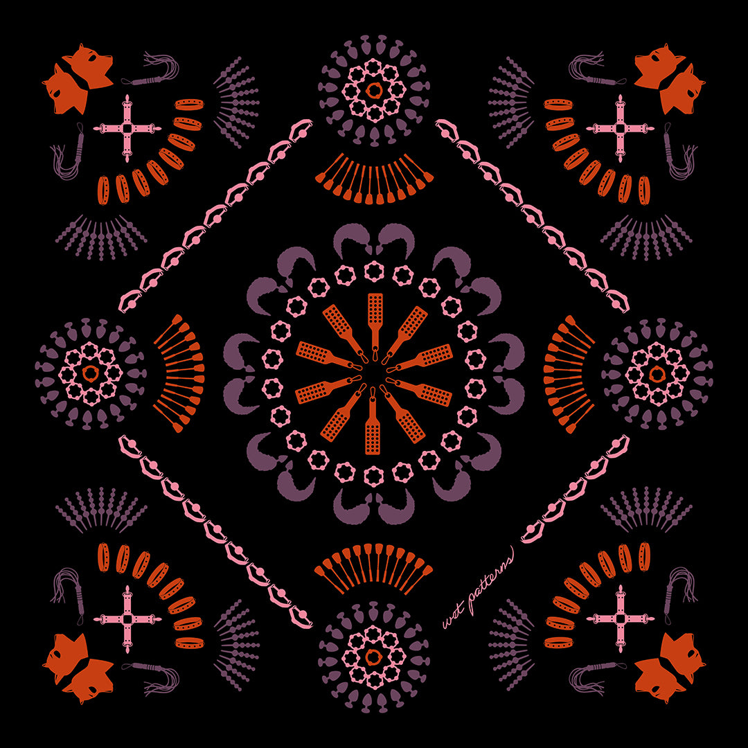 Butt Plug Mandala | Wendekissen, doppelseitiger Kontrastdruck
