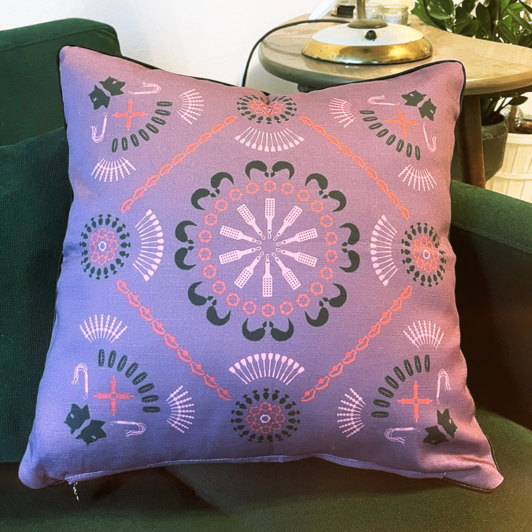 Butt Plug Mandala | Wendekissen, doppelseitiger Kontrastdruck
