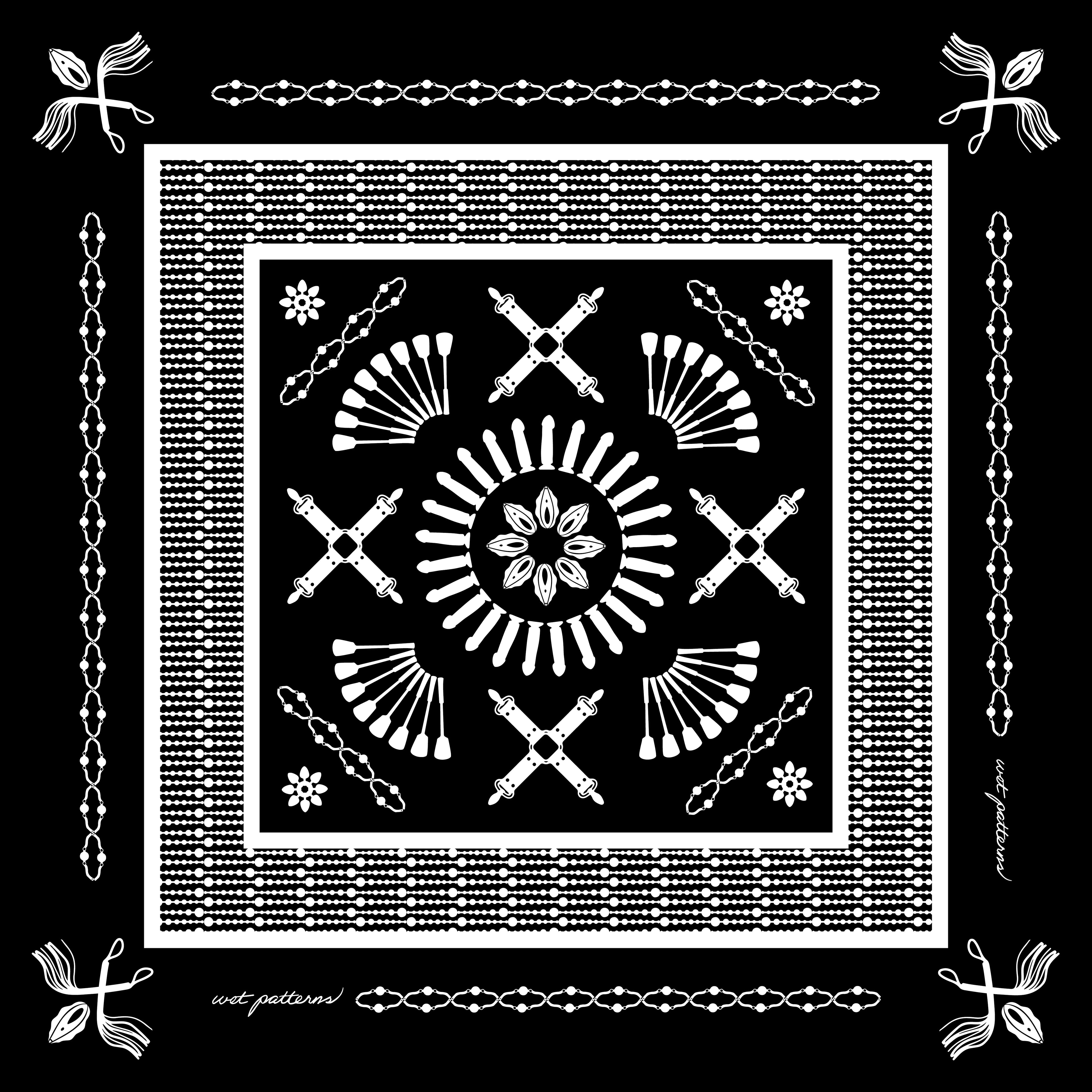 Kink in Bloom | Wendekissen, doppelseitiger Kontrastdruck