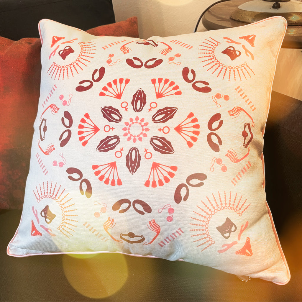Fetish Flower | Wendekissen, doppelseitiger Kontrastdruck