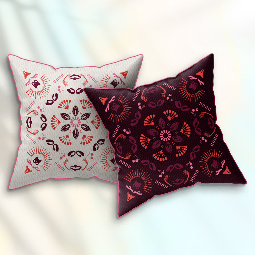 Fetish Flower | Wendekissen, doppelseitiger Kontrastdruck