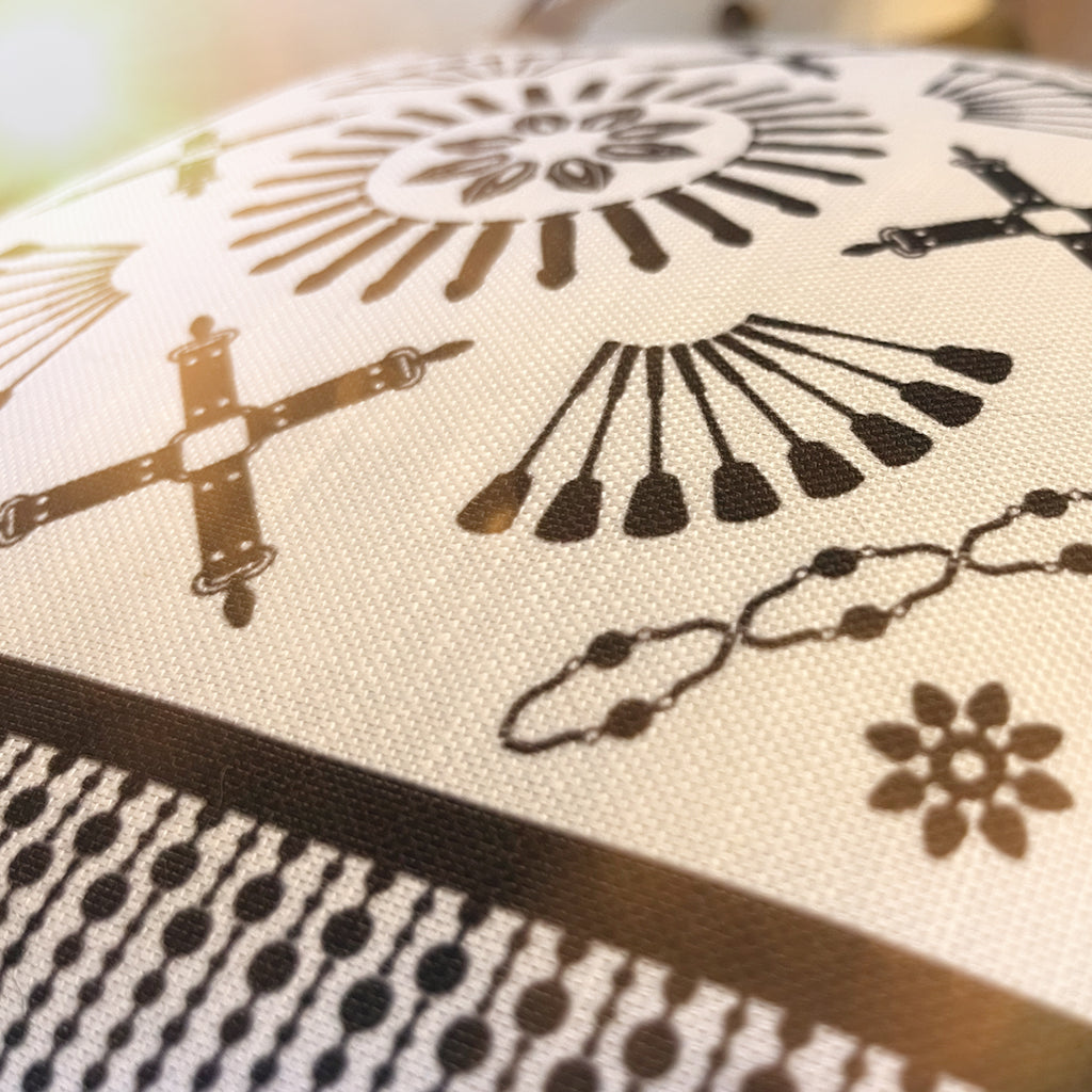 Kink in Bloom | Wendekissen, doppelseitiger Kontrastdruck