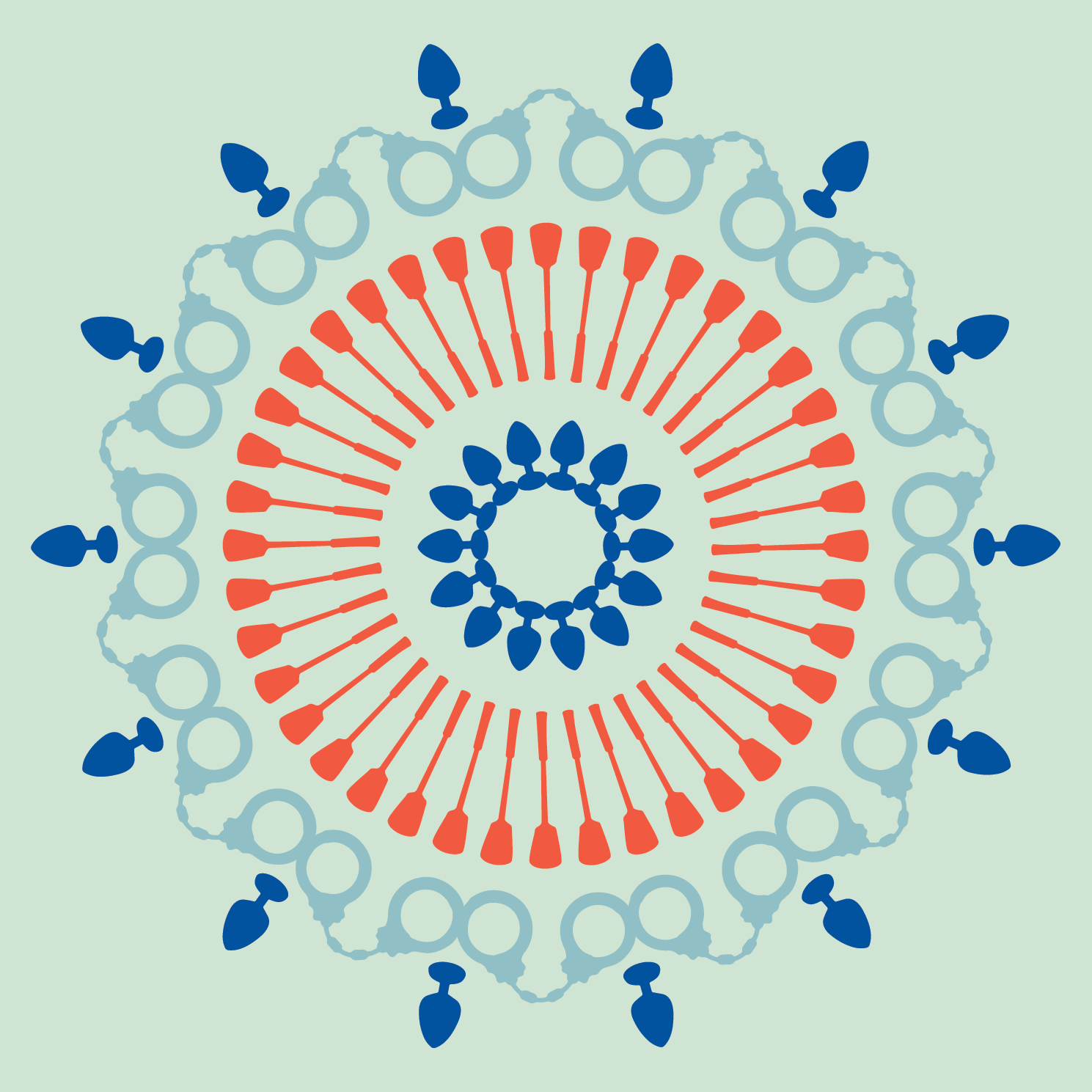 Cuff Plug Mandala | Geschenkpapier