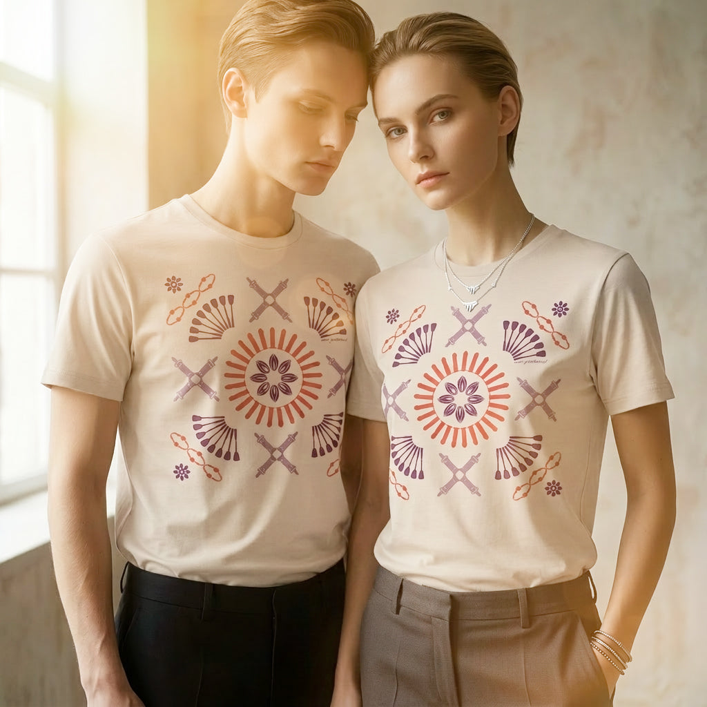 Kink in Bloom | Unisex Organic T-Shirt, Naturweiß