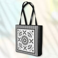 Kink in Bloom BW | Shopper-Tasche, beidseitig bedruckt