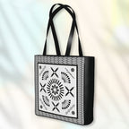 Kink in Bloom BW | Shopper-Tasche, beidseitig bedruckt