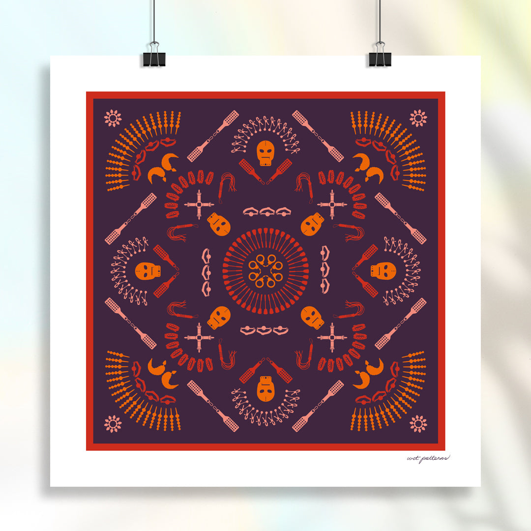 Mask Man Mandala | Fine Art Print