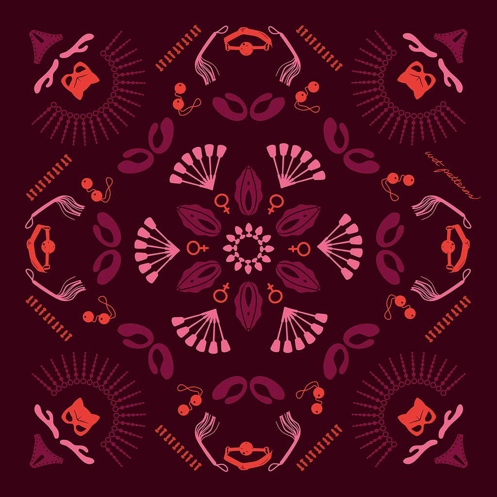 Fetish Flower | Wendekissen, doppelseitiger Kontrastdruck