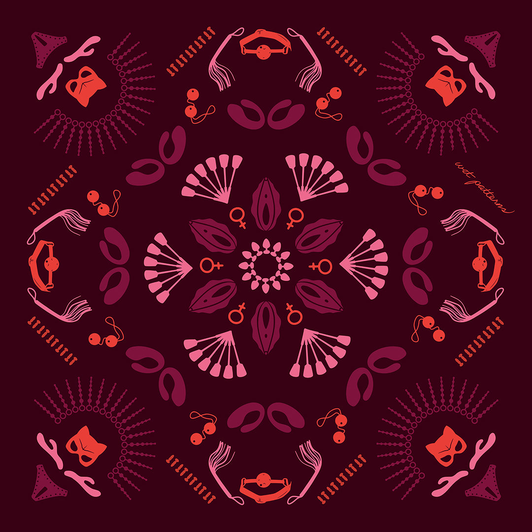 Fetish Flower | Wendekissen, doppelseitiger Kontrastdruck