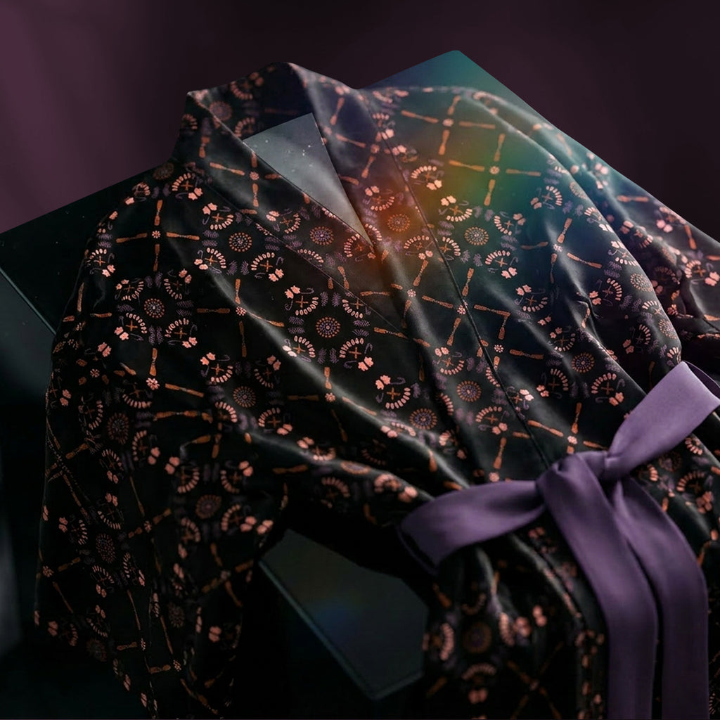 Doggie Diamonds | Kimono-Morgenmantel